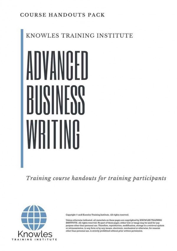 Business Writing Training Course Singapore