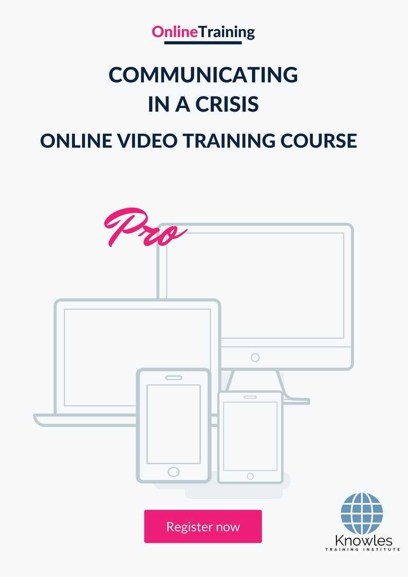 Communicating In A Crisis Course