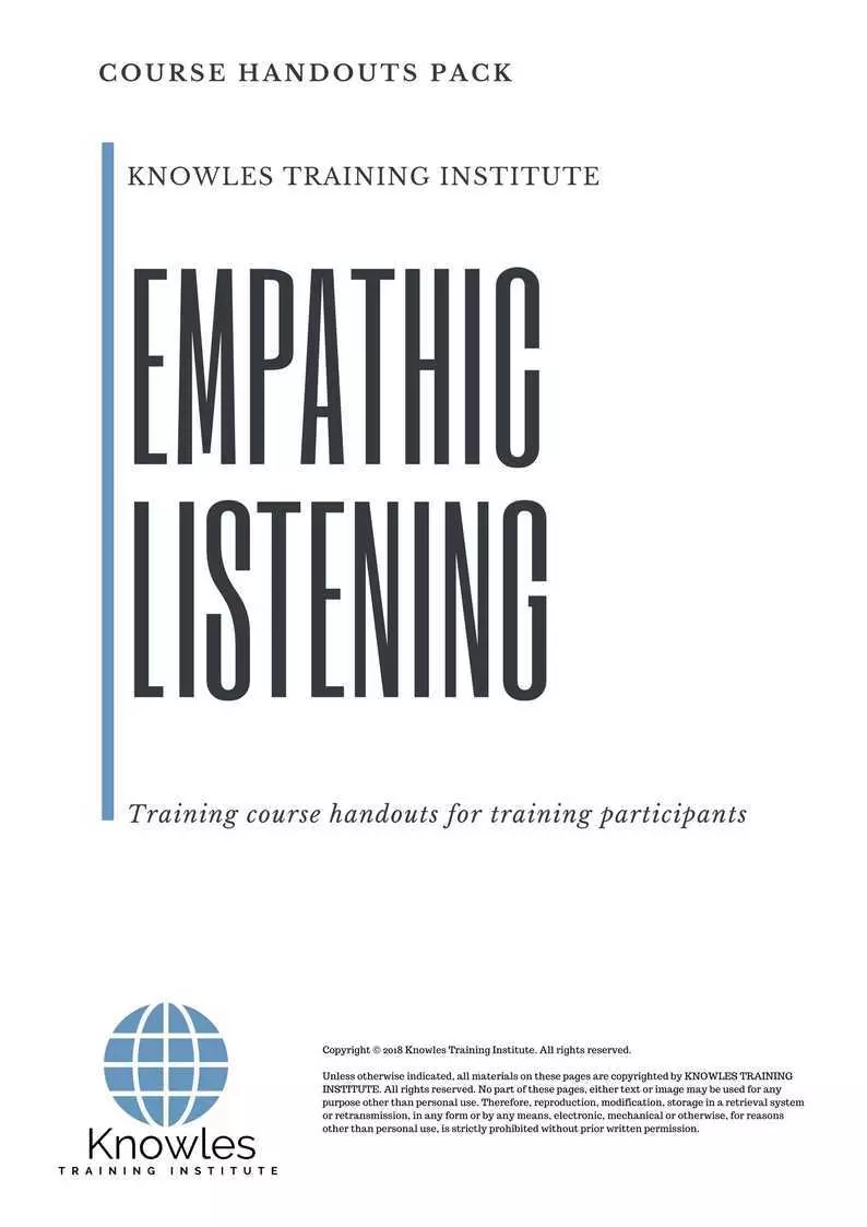 Empathic Listening Training Course