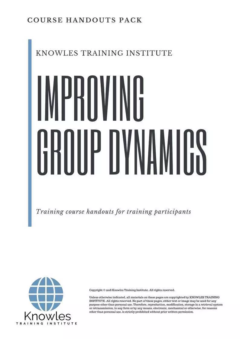 Improving Group Dynamics Workshop