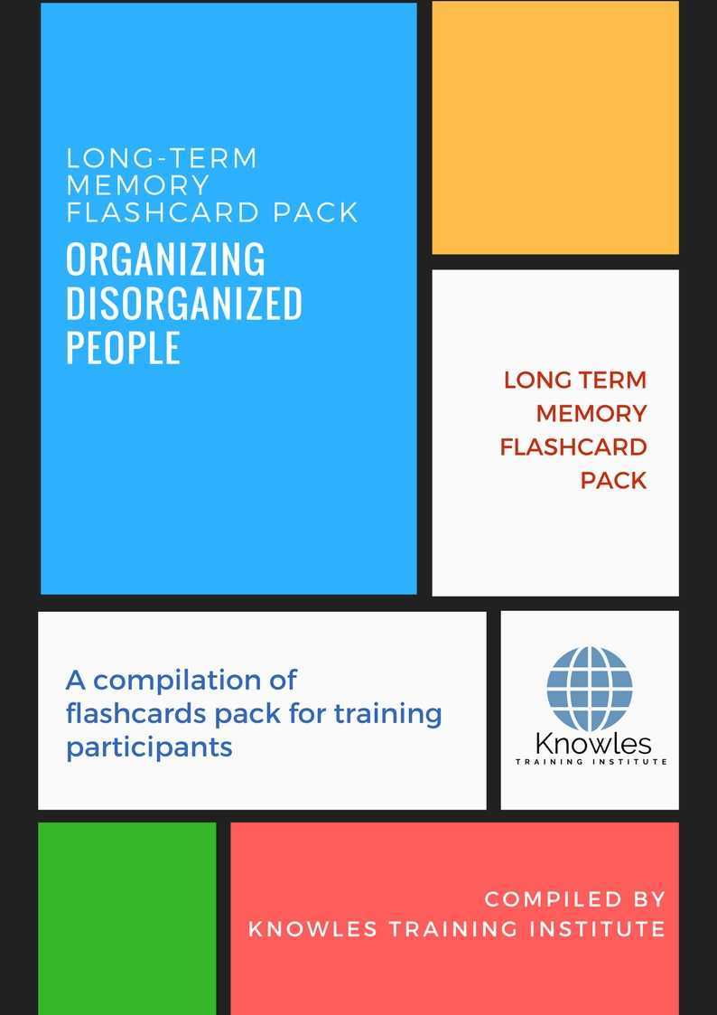 Organizing Disorganized People Training Flashcards