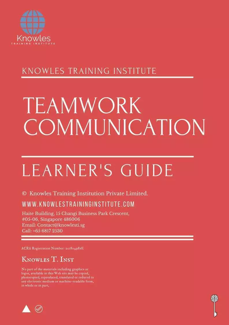 Teamwork Communication Training Course