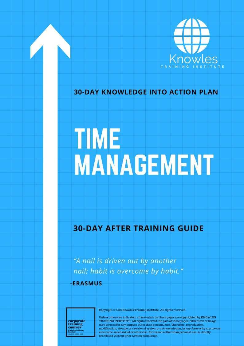 Time Management Training Course