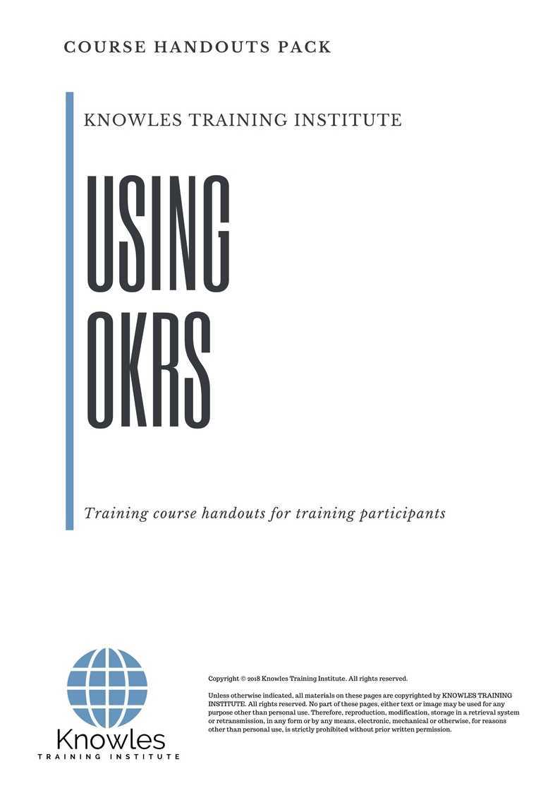 OKRs Training Course