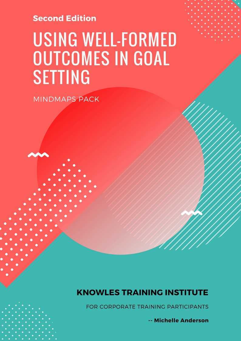 Using Well-Formed Outcomes In Goal Setting Course