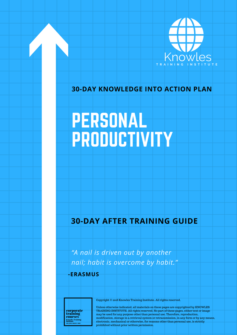 Personal Productivity Training Course