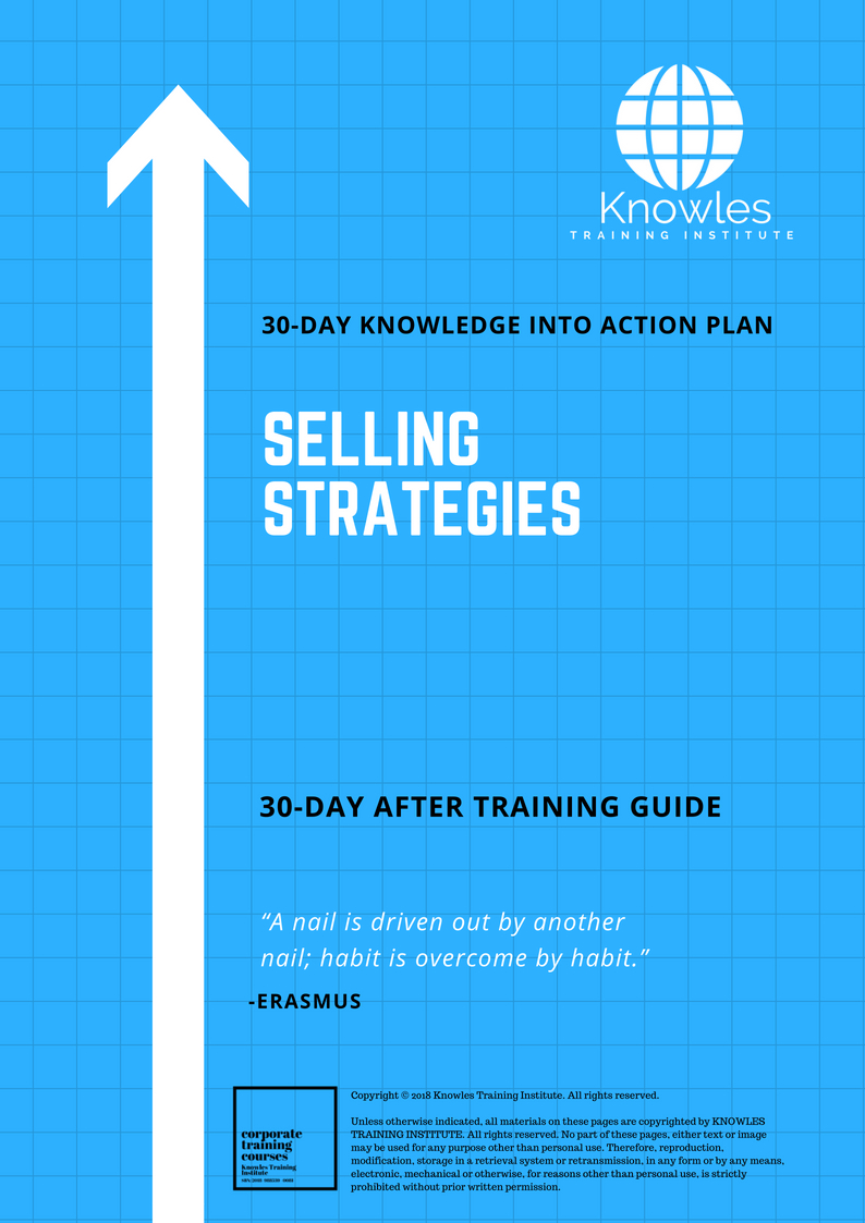 Selling Strategies Training Course