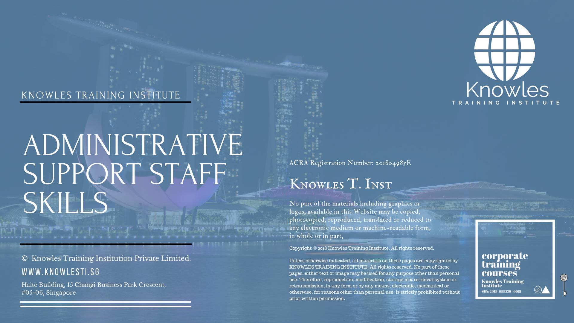 Administrative Support Staff Course Singapore