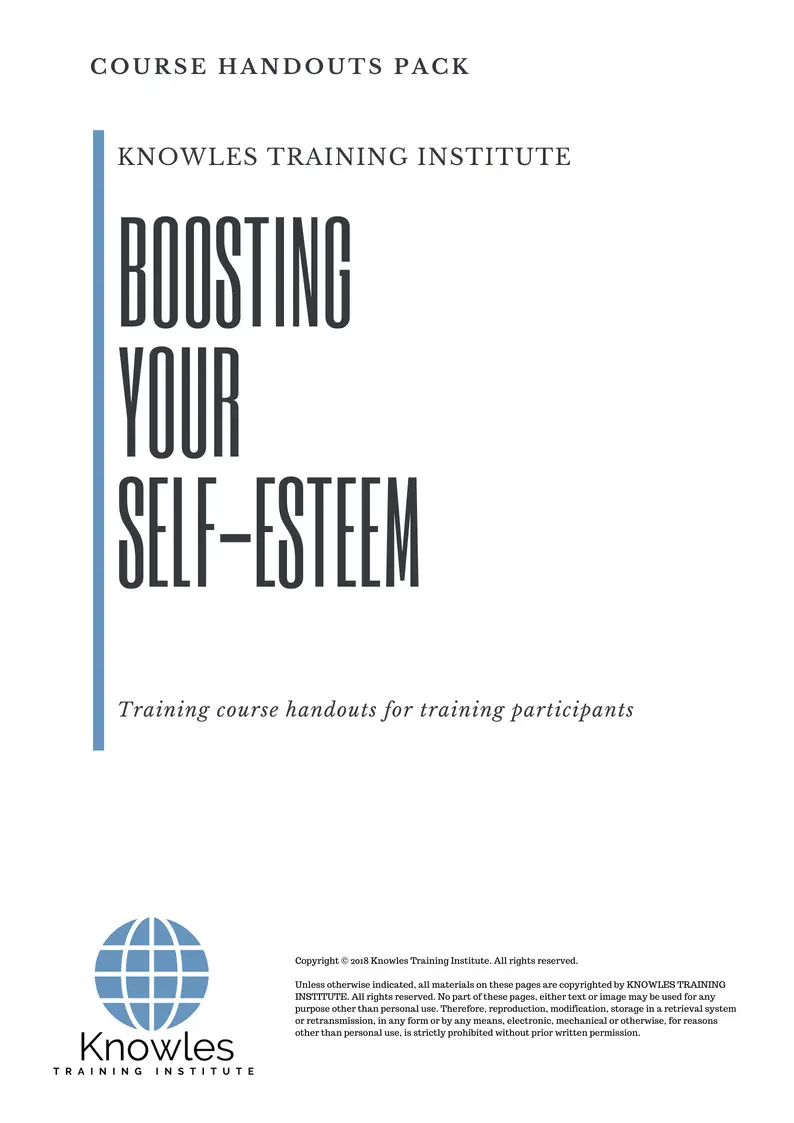 Boosting Your Self-Esteem Course