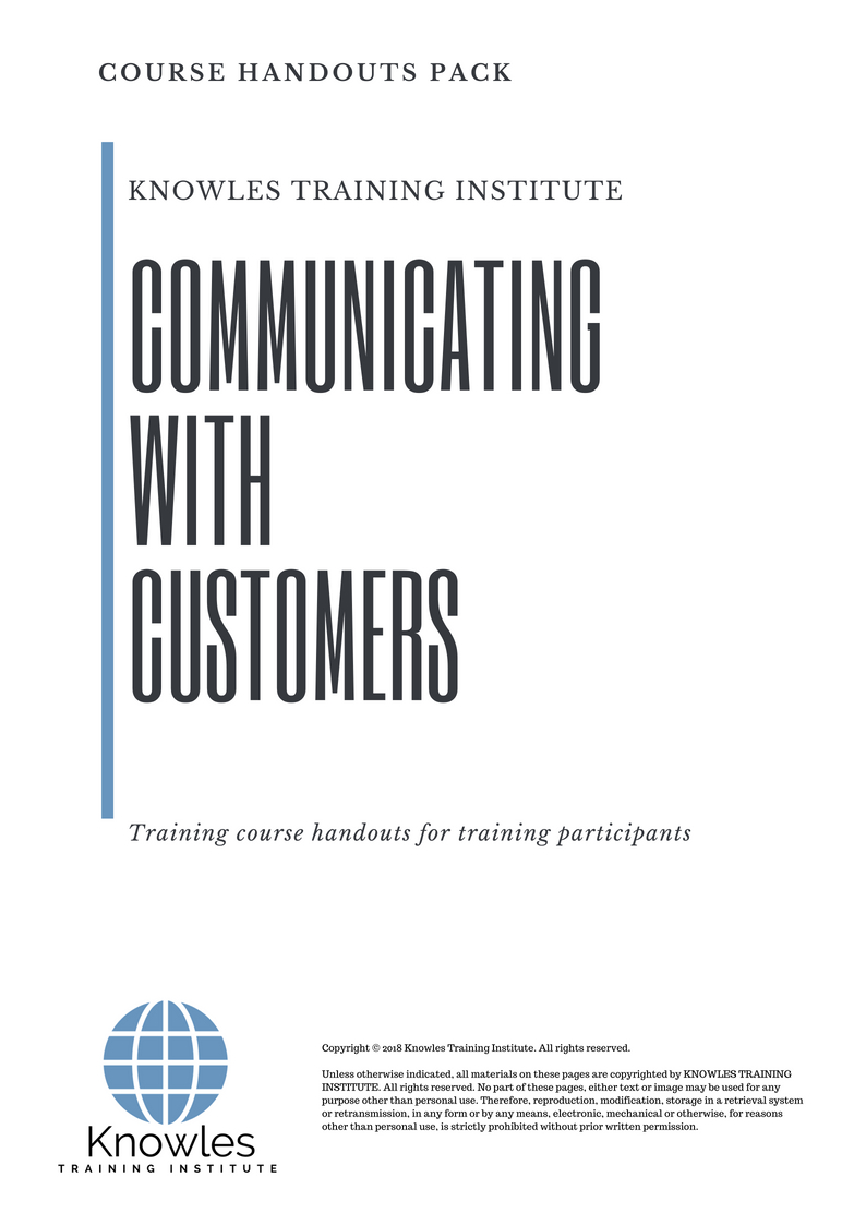 Communicating With Customers Course