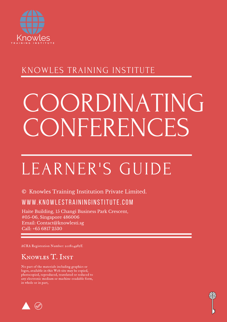 Coordinating Conferences Training Course In Singapore - Knowles ...