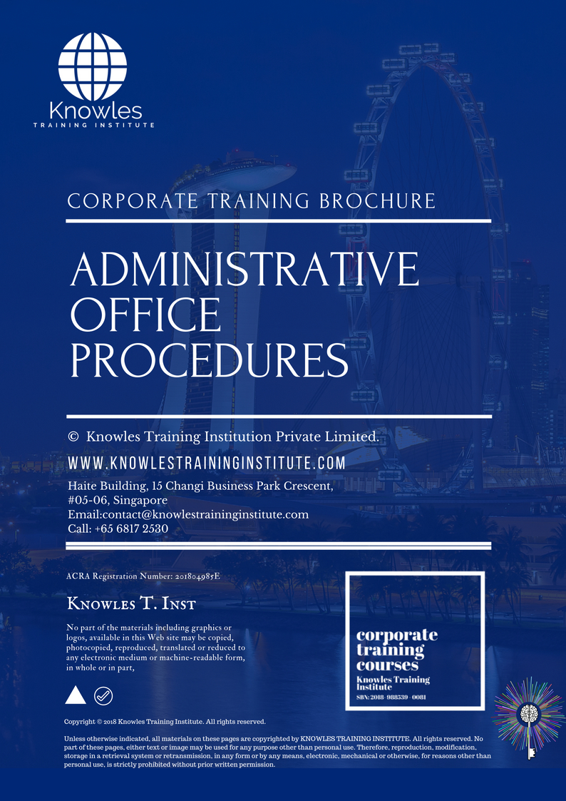 Administrative Office Procedures Course