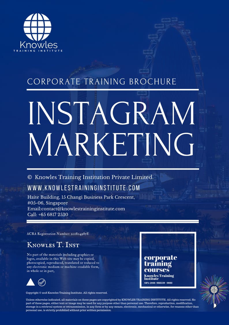 Course Brochure For Instagram Marketing