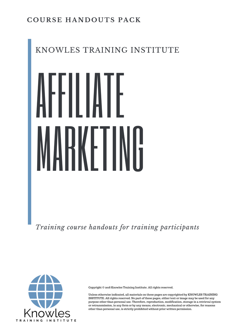 Affiliate Marketing Training Course