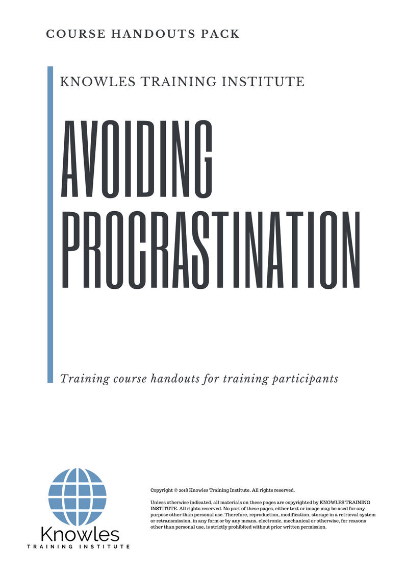 Avoiding Procrastination Training Course