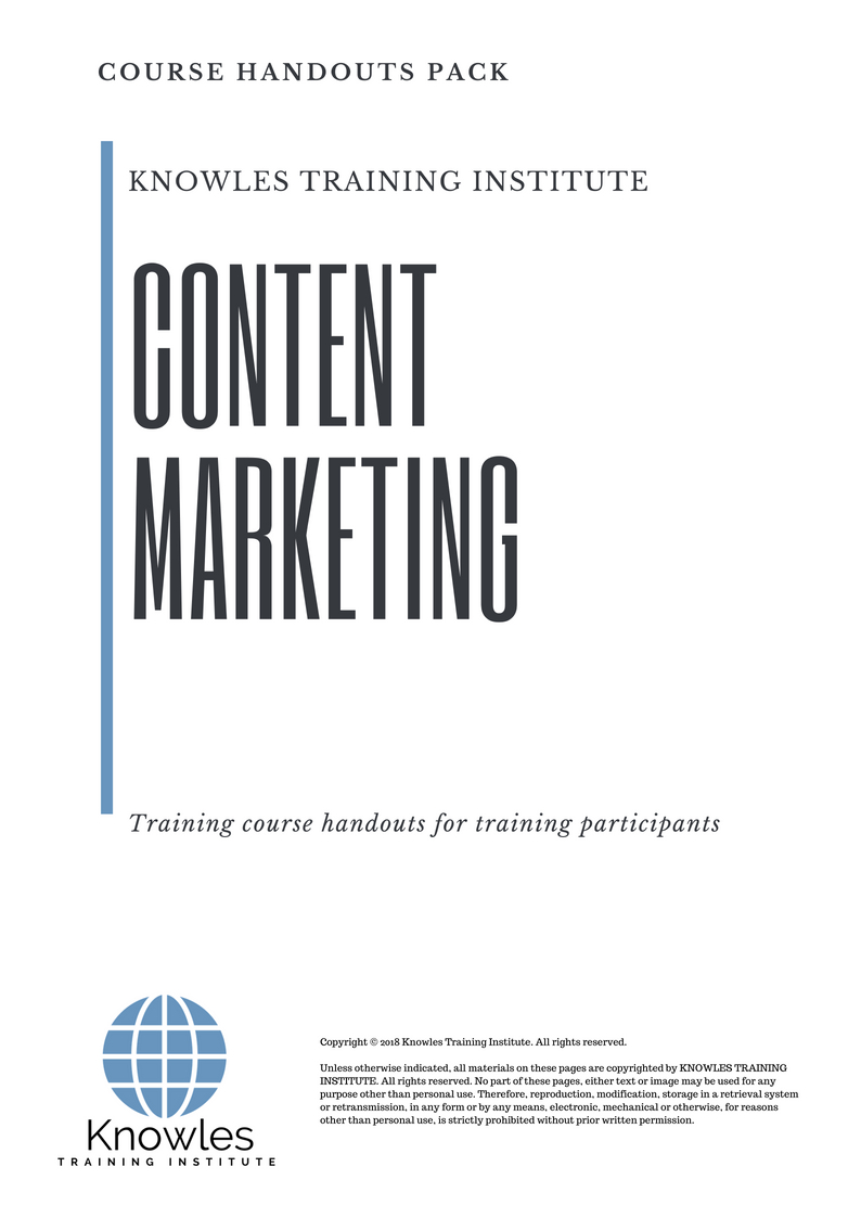 Content Marketing Training Course