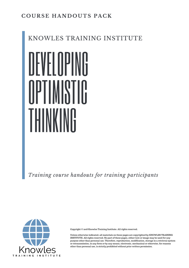 Developing Optimistic Thinking Course