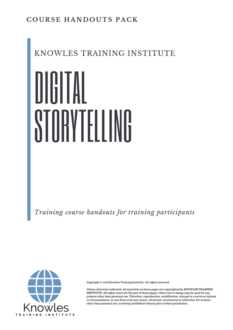 Digital Storytelling Training Course