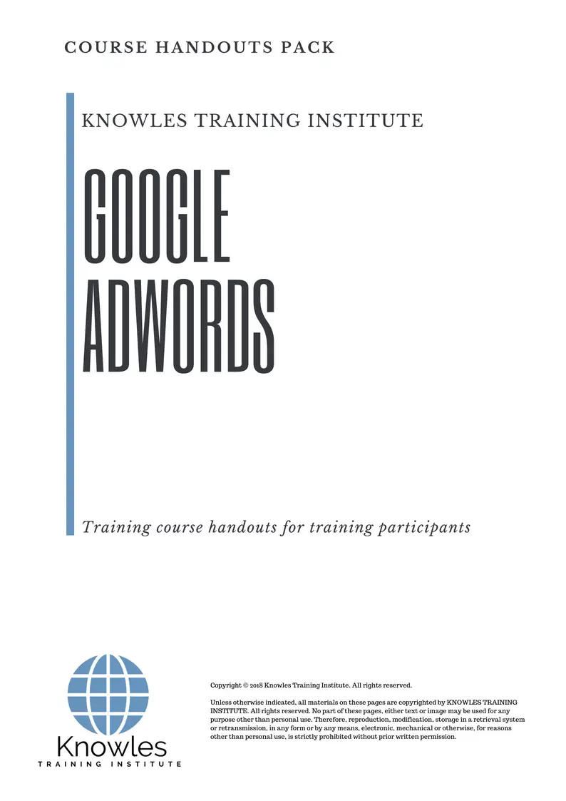 Google Adwords Training Course