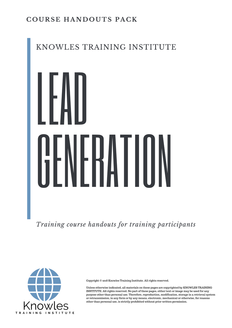 Lead Generation Training Course