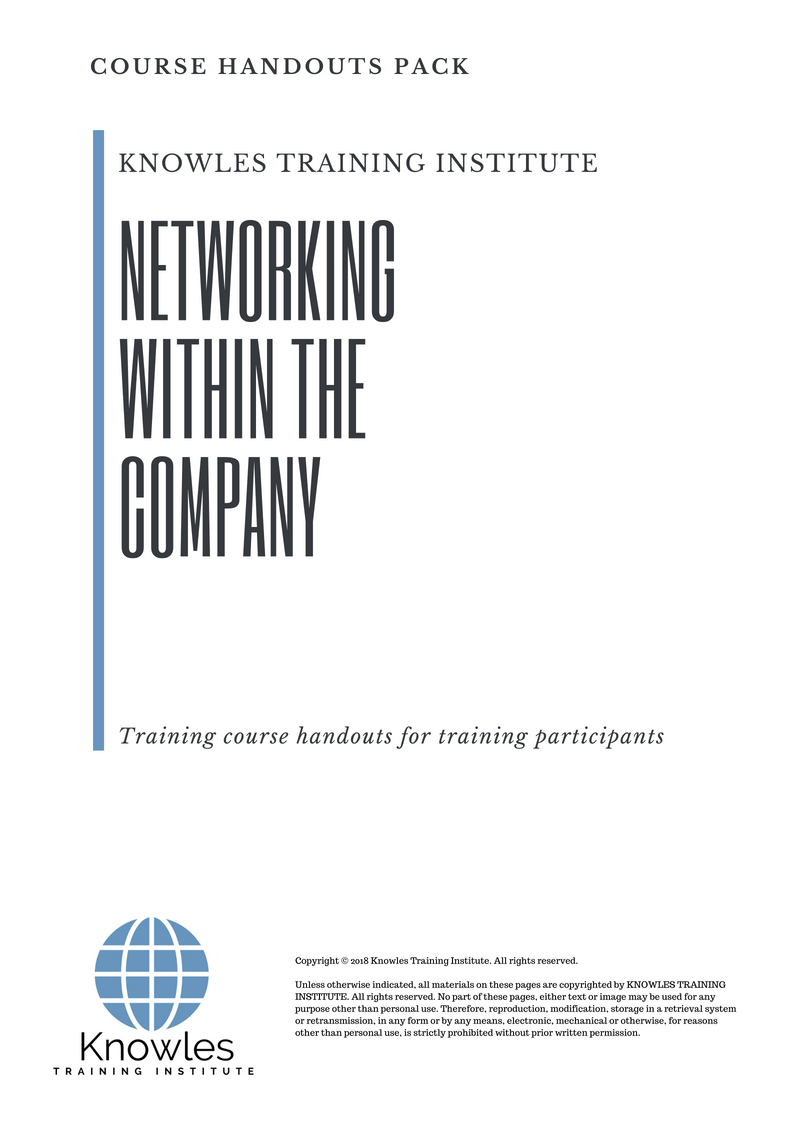 Networking Within The Company Course