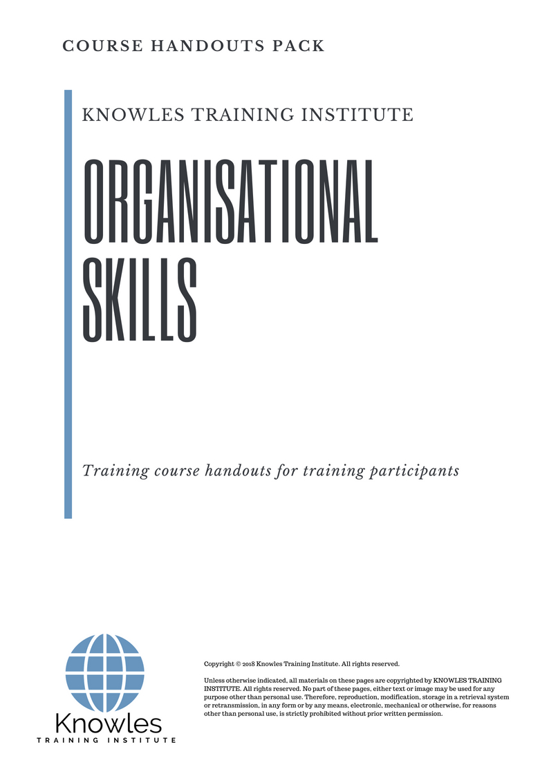 Organisational Skills Training Course