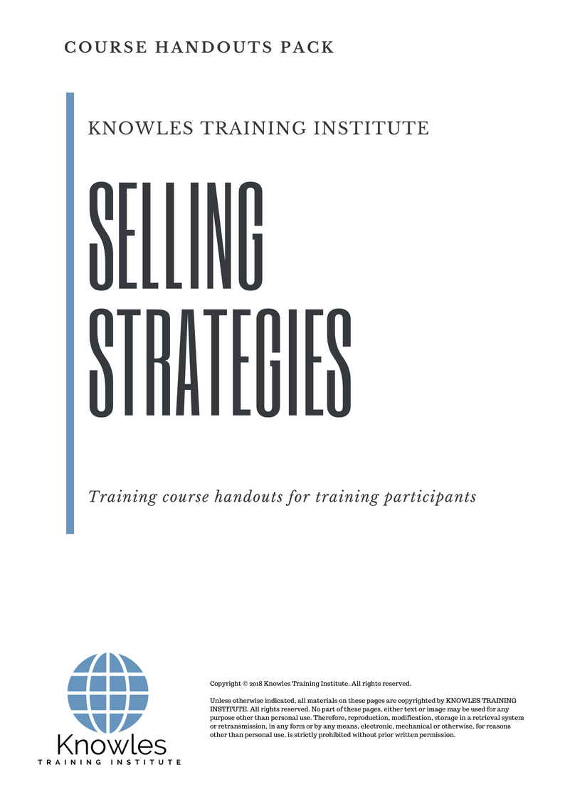 Selling Strategies Training Course