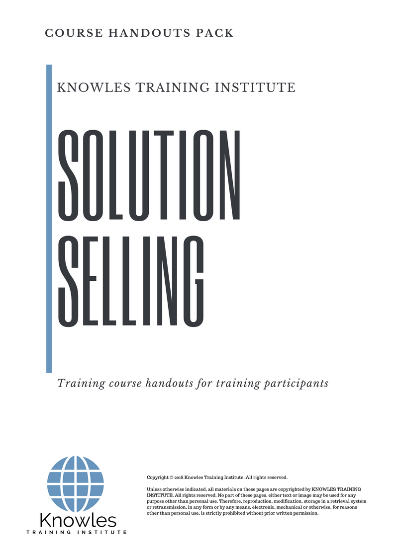 Solution Selling Training Course