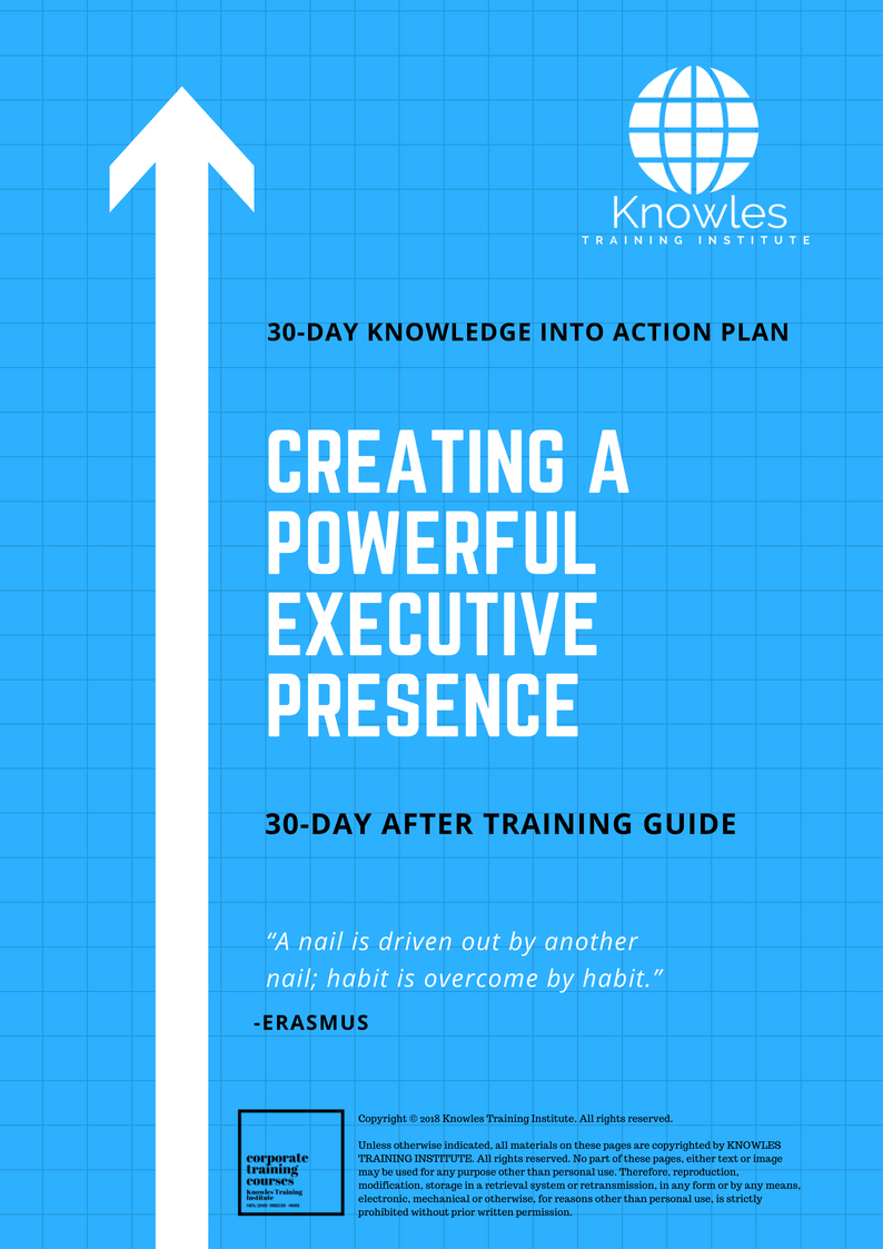 Creating A Powerful Executive Presence Course in Singapore