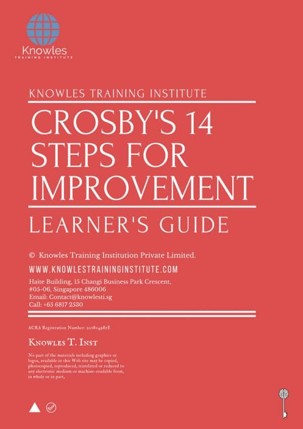 Crosby'S 14 Steps For Improvement Training Course In Singapore ...