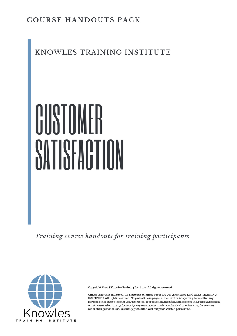 Customer Satisfaction Training Course