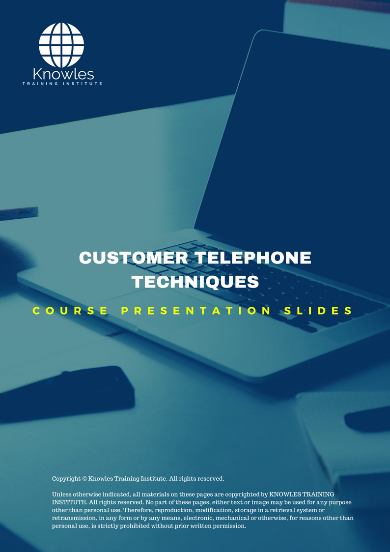 Customer Telephone Techniques Course