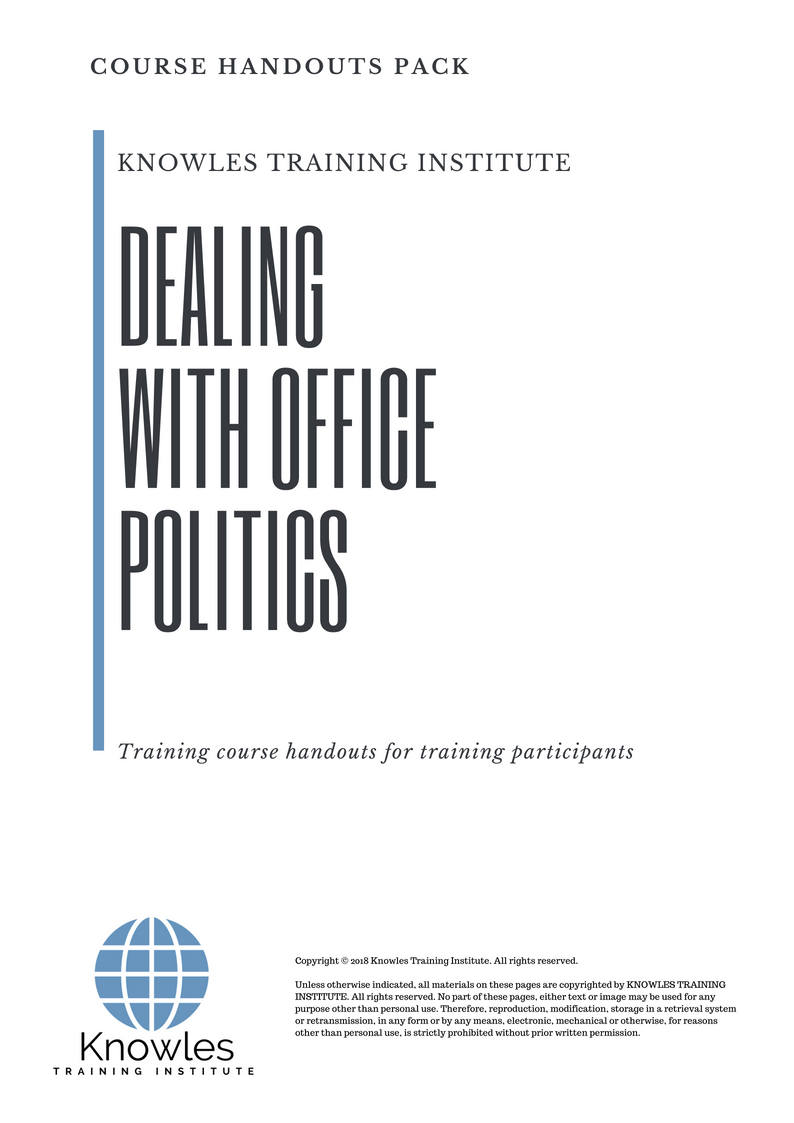 Dealing With Office Politics Course