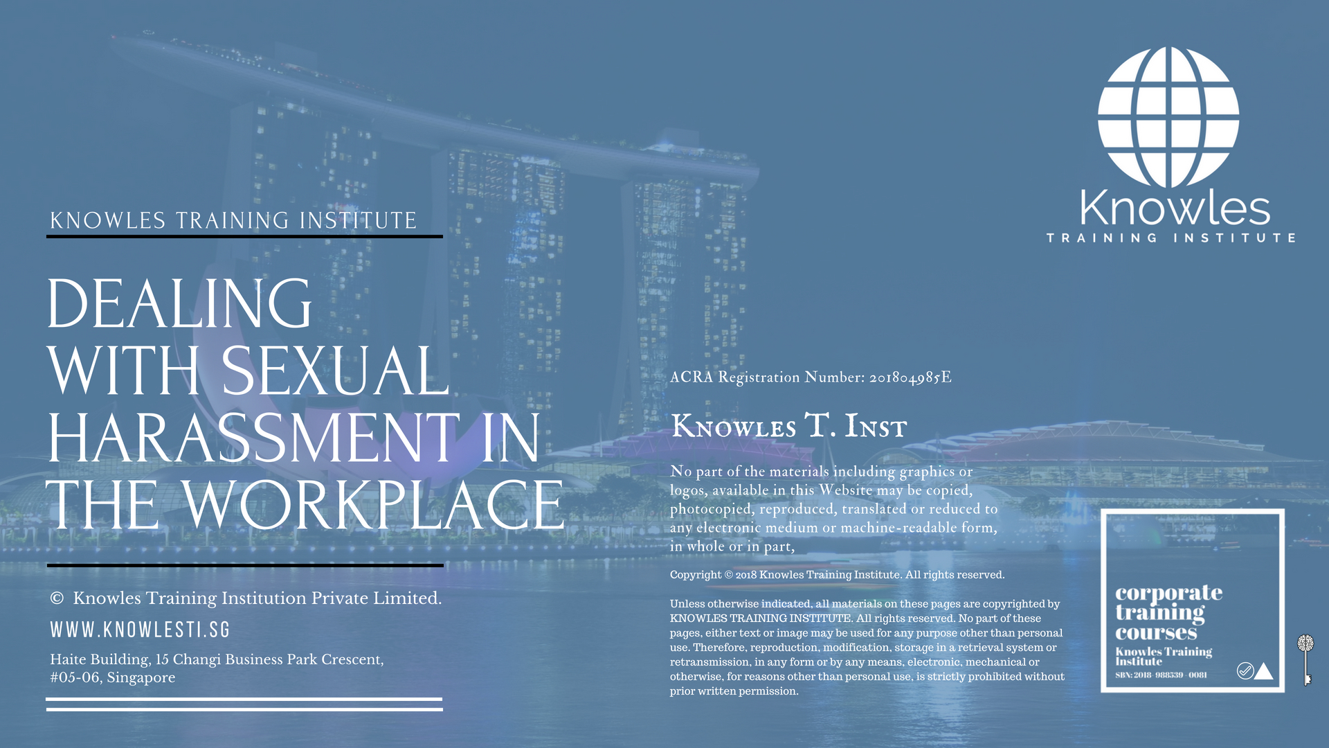 Dealing With Sexual Harassment In The Workplace Course