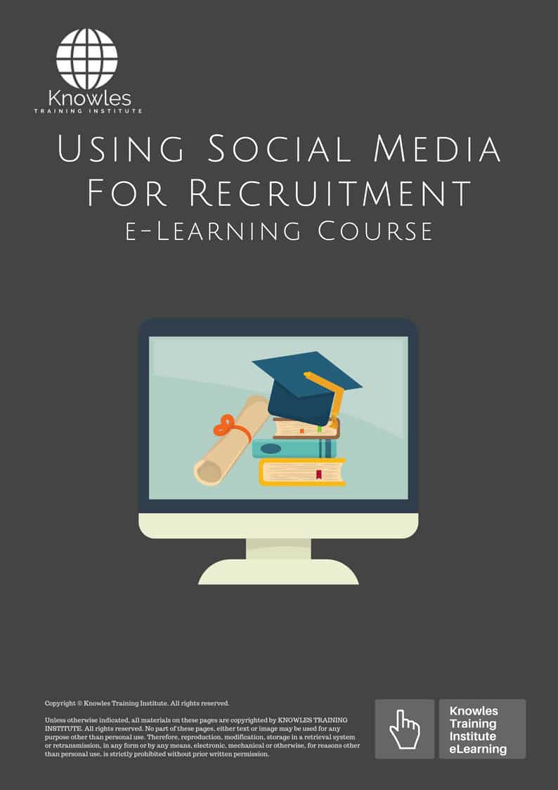 E-Learning Course For Using Social Media For Recruitment
