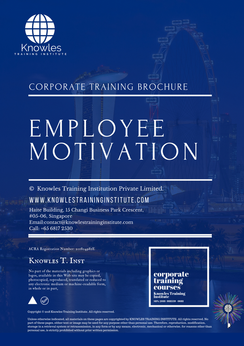 Employee Motivation Training Course Corporate Courses Singapore