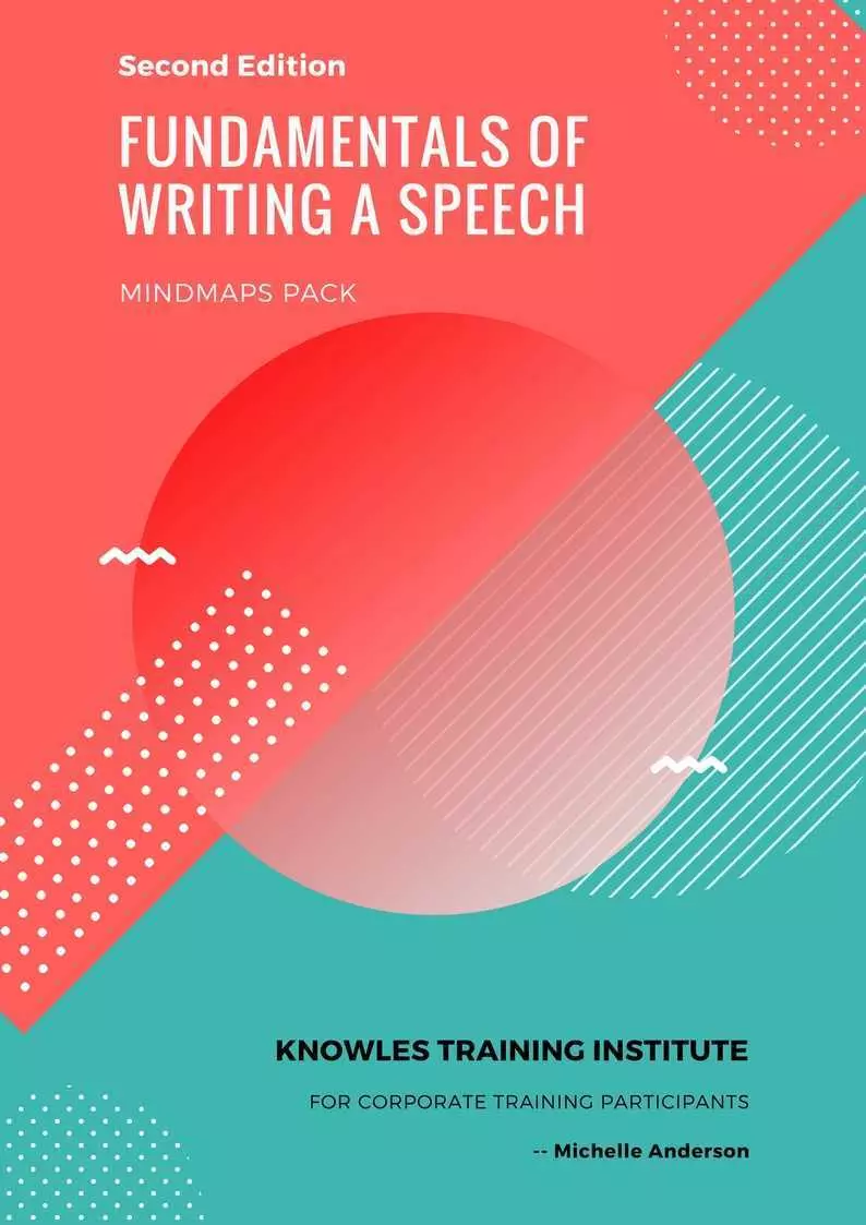 Fundamentals Of Writing A Speech Course