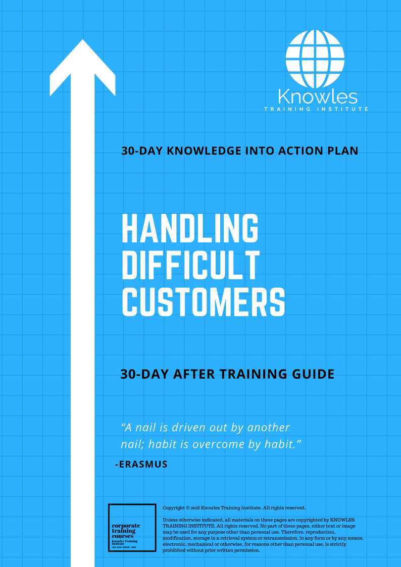 Handling Difficult Customers Course