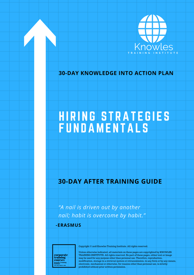 Hiring Strategies Fundamentals Course