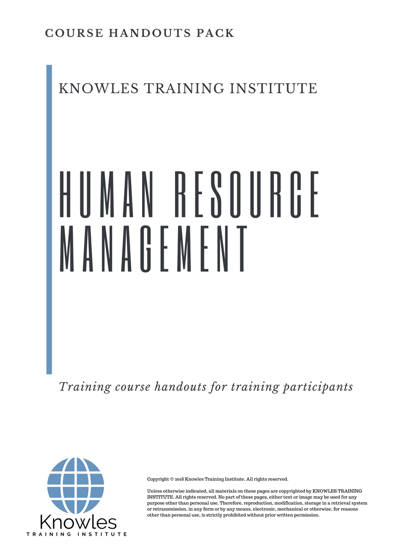 Human Resource Management Course