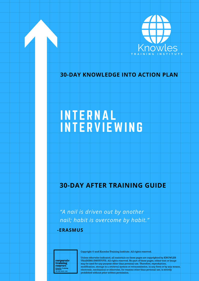 Internal Interviewing Training Course