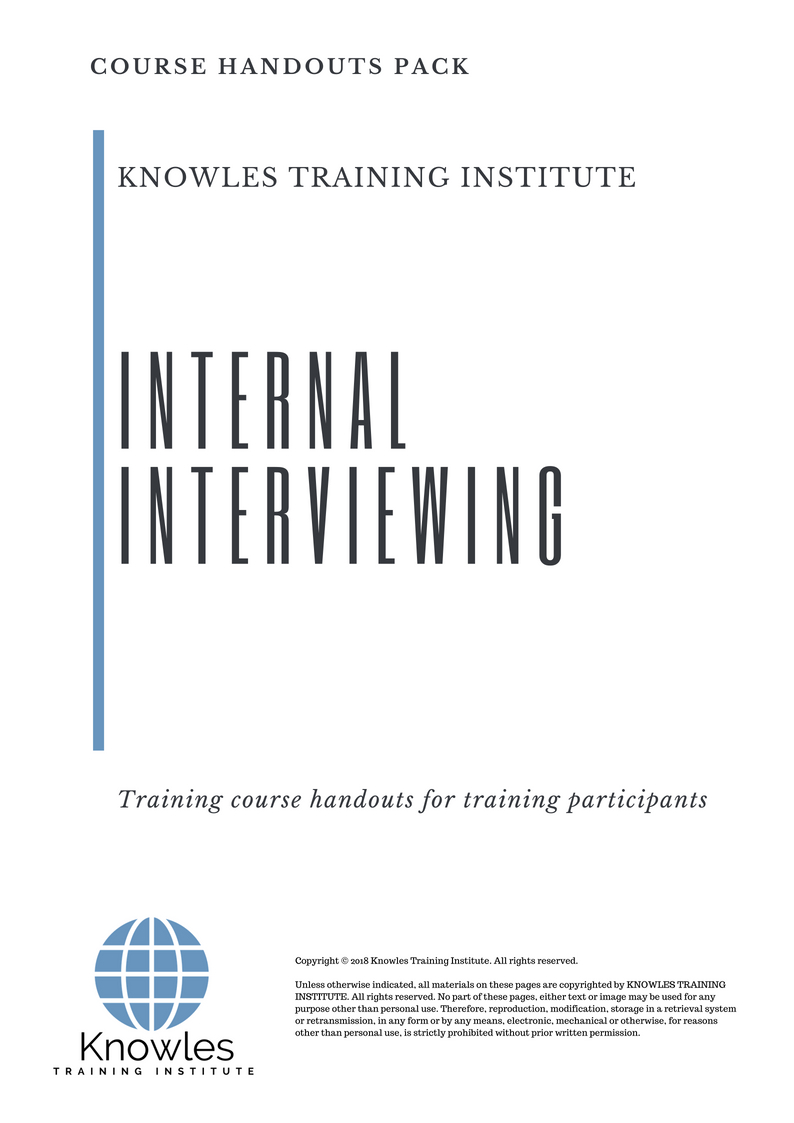 Internal Interviewing Training Course