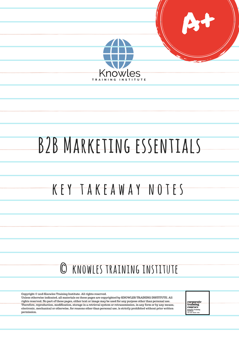 B2B Marketing Training Course