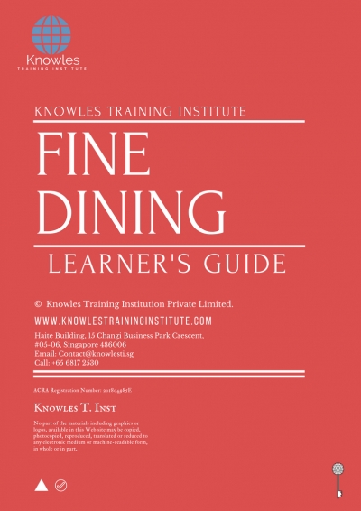 Fine Dining Training Course In Singapore Knowles Training Institute