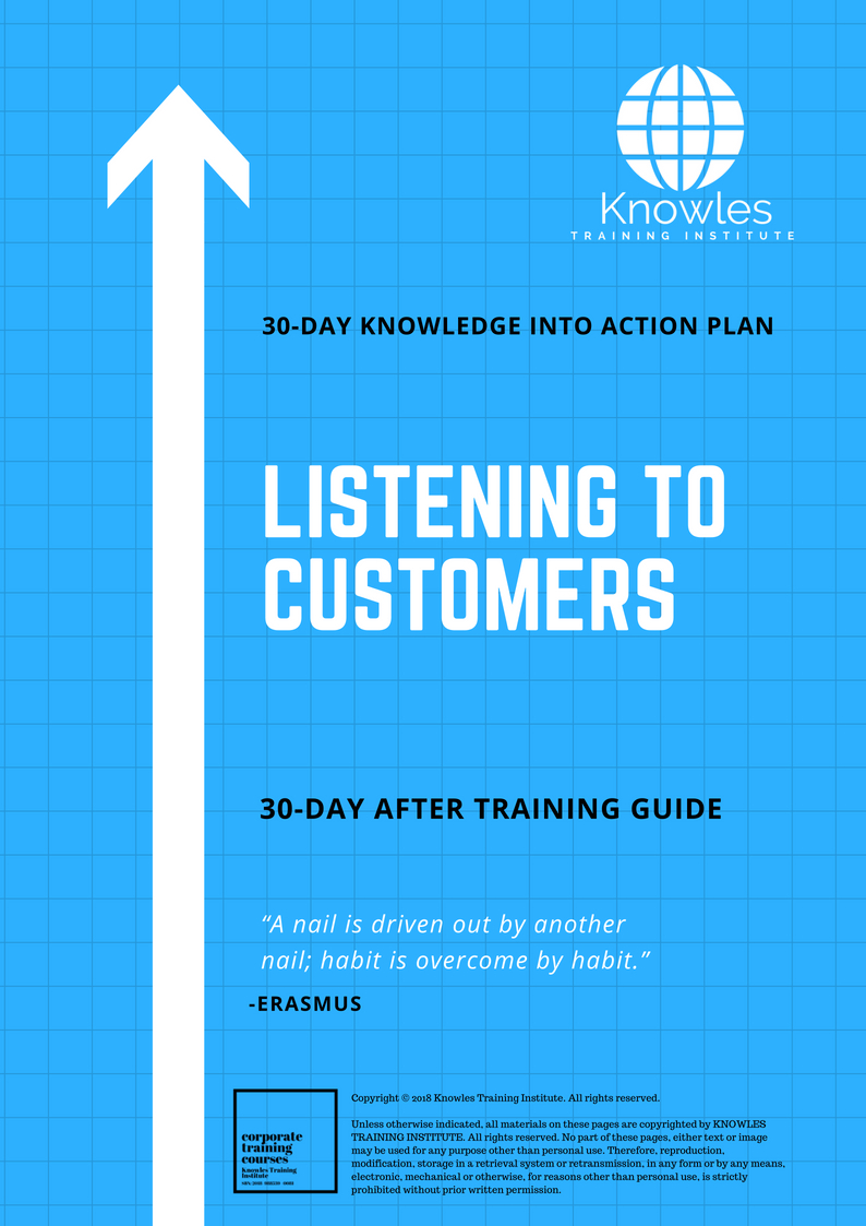 Listening To Customers Training Course