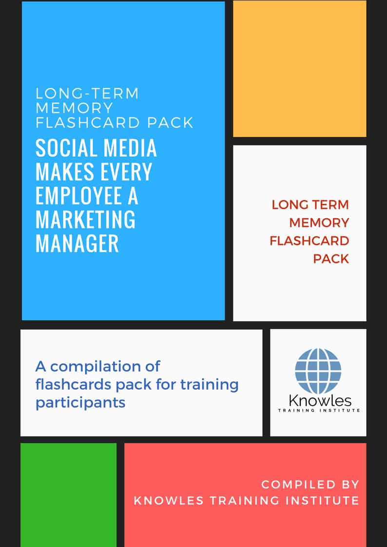 Long-Term Memory Flashcards Pack For Social Media Makes Every Employee A Marketing Manager