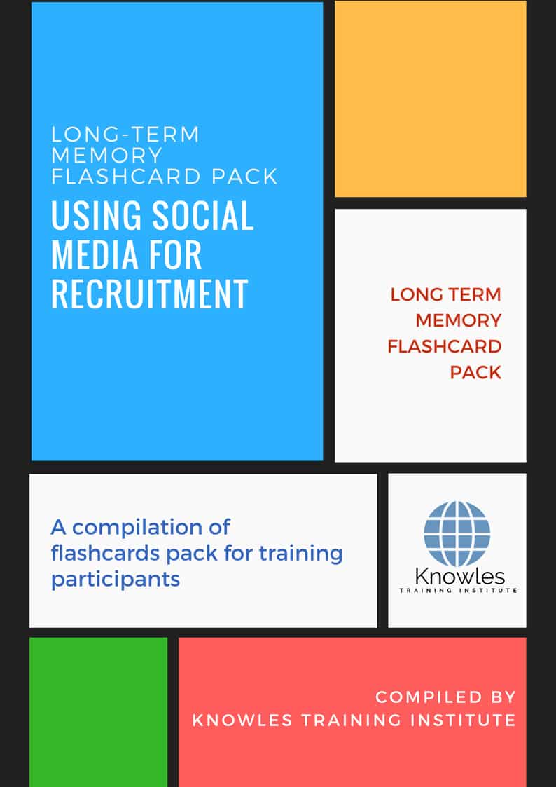 Long-Term Memory Flashcards Pack For Using Social Media For Recruitment