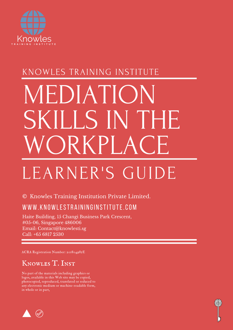 Mediation Skills In The Workplace Course