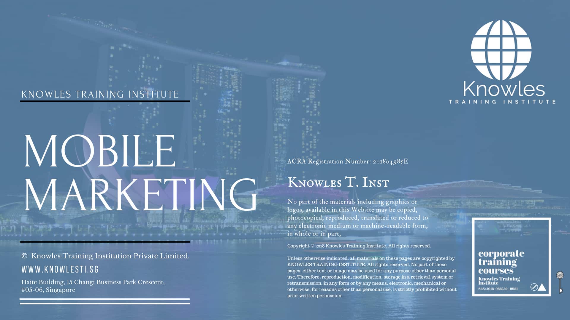 Mobile Marketing Training Course in Singapore