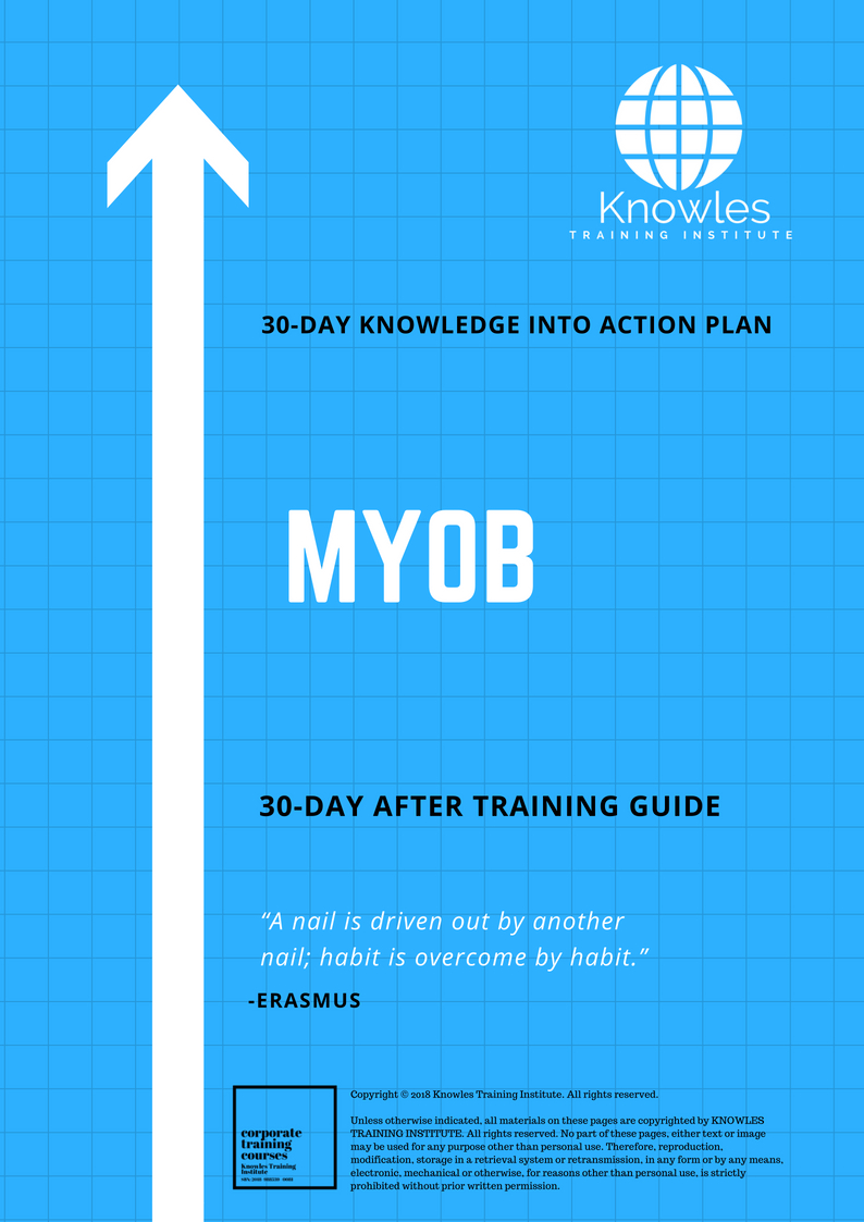 Myob Training Course